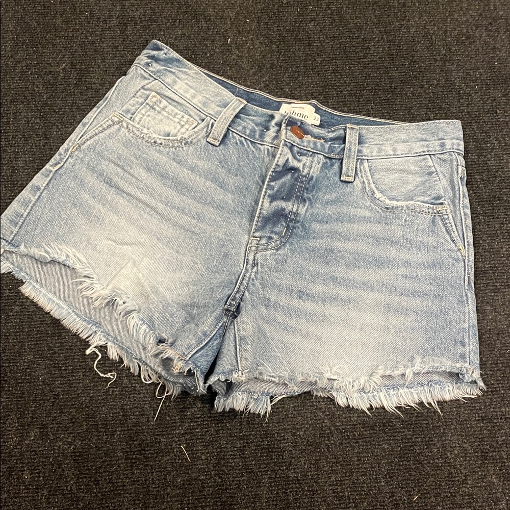 Bohme 23 Denim Frayed Hem Women Shorts